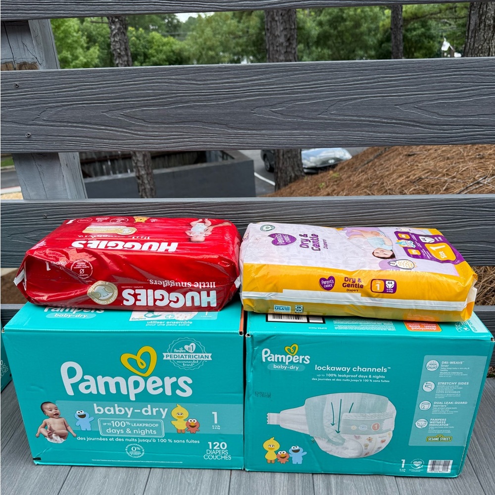 Pampers and Huggies Diaper Bundle